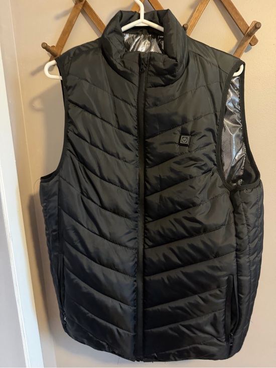 Unbranded Jackets & Blazers - Unbranded Black Heated Vest Battery Power Bank L fits medium